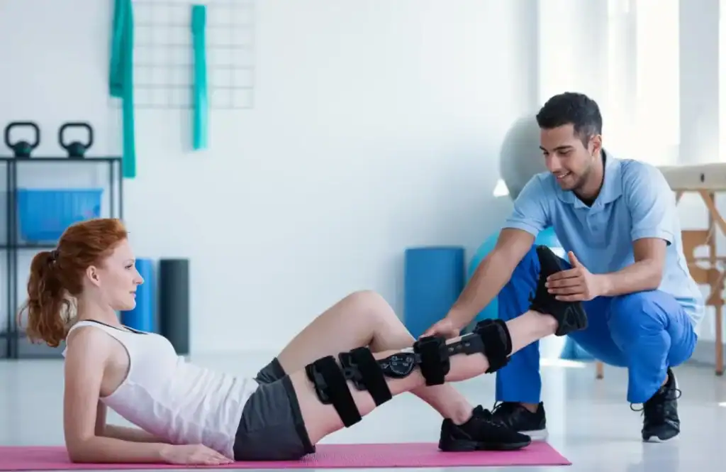 Debunking Meal Timing Myths: The Truth About Muscle Recovery 1 Woman having treatment to help muscle recovery Romford after an injury