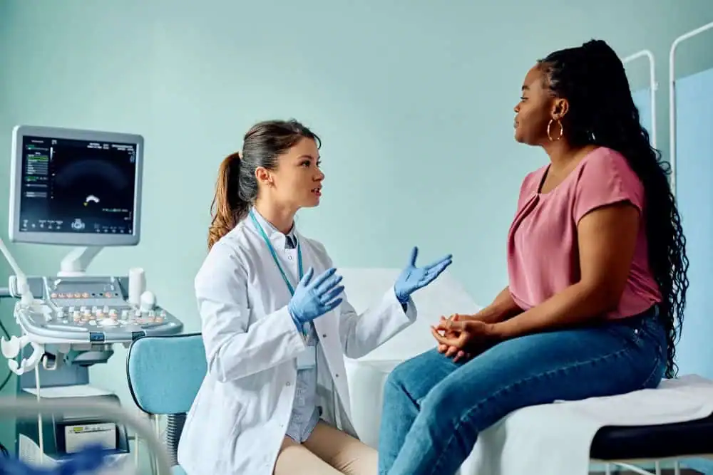 Rejuvenating Intimacy: Exploring Surgical Solutions for Vaginal Laxity 1 Woman have consultation about vaginal laxity Romford